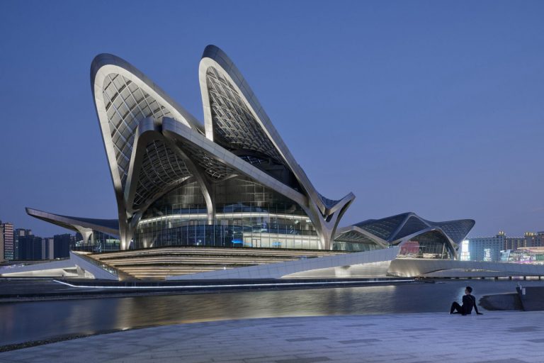 Zhuhai Jinwan Civic Art Centre designed by Zaha Hadid Architects