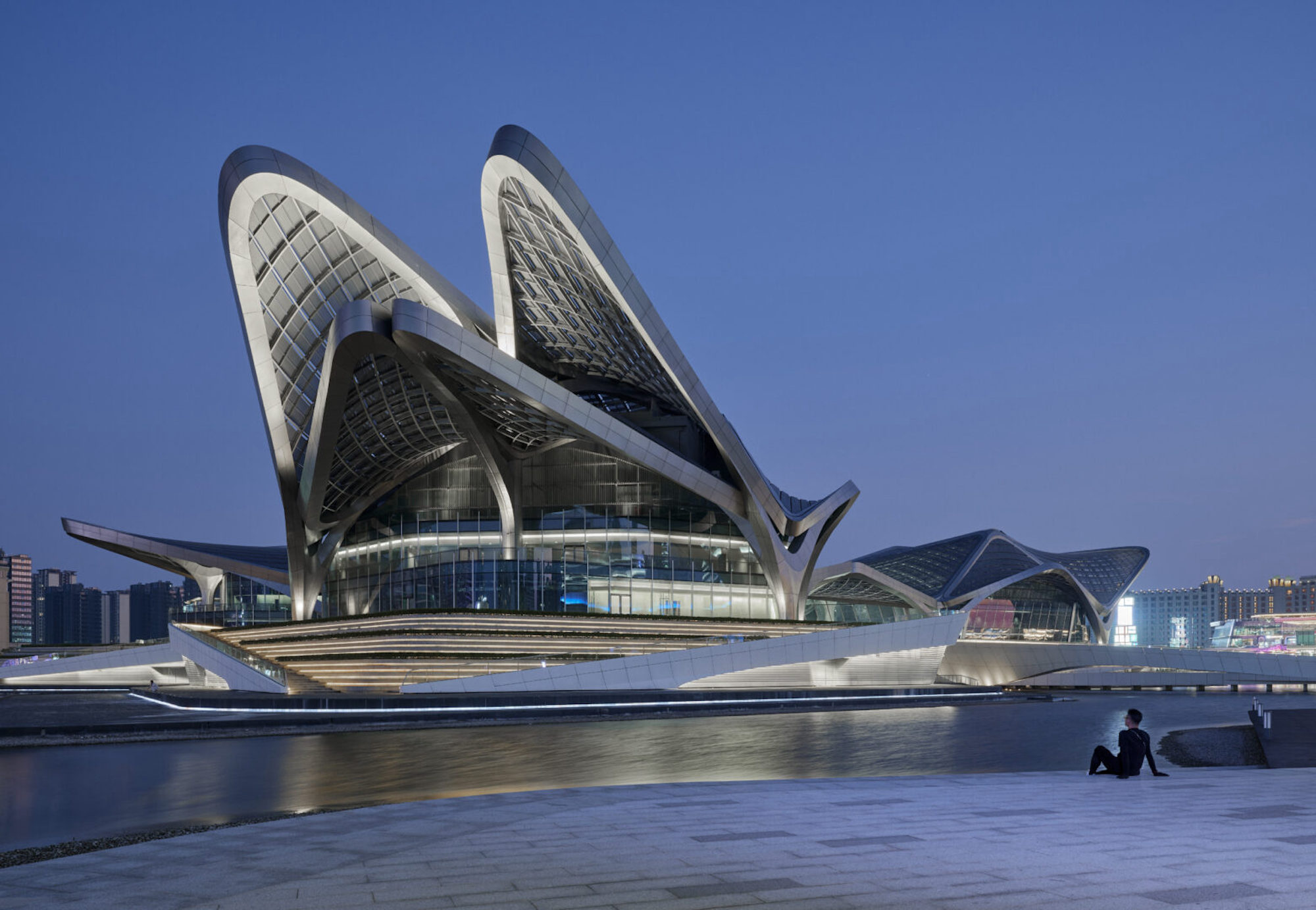 Zhuhai Jinwan Civic Art Centre designed by Zaha Hadid Architects