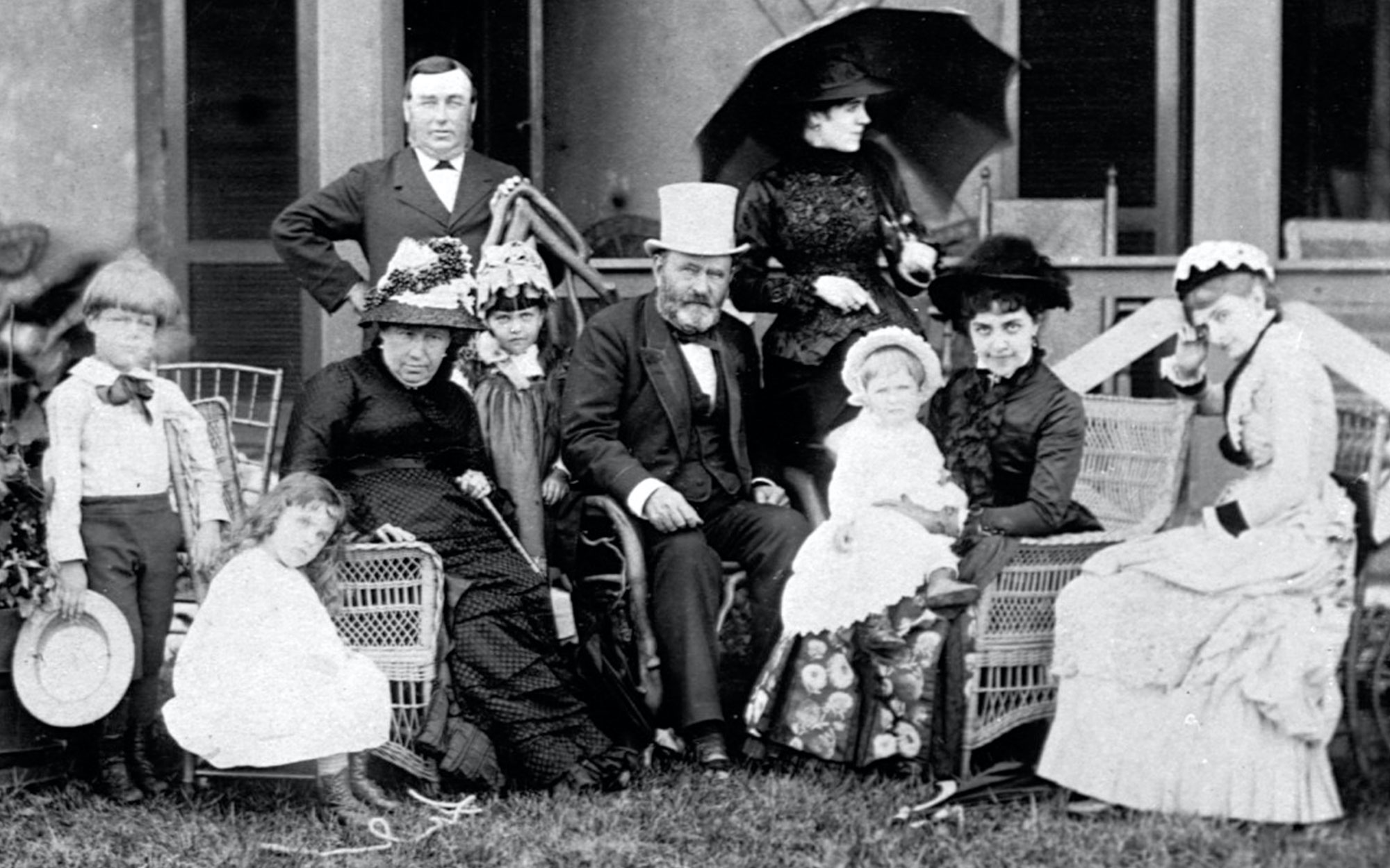 Ulysses S. Grant and family in 1880